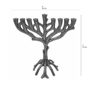 5282.jpg חנוכיה עץ חיים - כסוף 20 סמ – תמונה 1